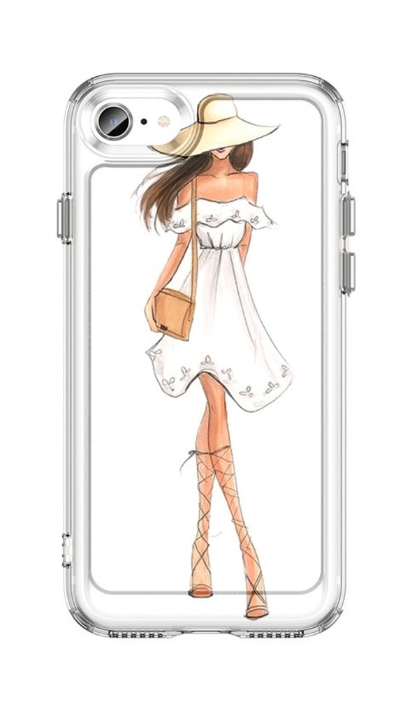Levně Kryt TopQ Image iPhone SE 2020 Image pevný Lady 5 131196 (pouzdro neboli obal na mobil iPhone SE 2020)