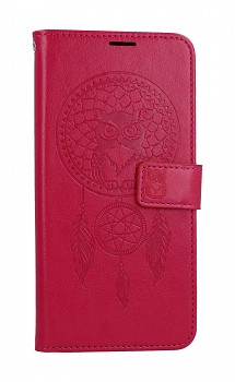 Knížkové pouzdro Mezzo na Xiaomi Redmi Note 12S Lapač se sovičkou růžové