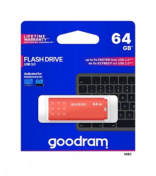 Flash disk GOODRAM UME3 64GB oranžový