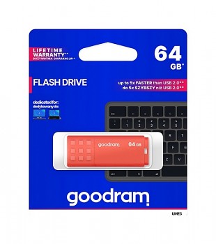 Flash disk GOODRAM UME3 64GB oranžový