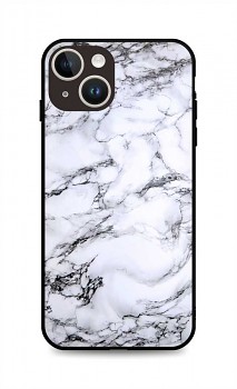 Zadní pevný kryt LUXURY na iPhone 14 Marble White