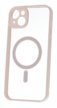 Zadní kryt Acrylic Color Magsafe pro iPhone 15 Plus světle růžový