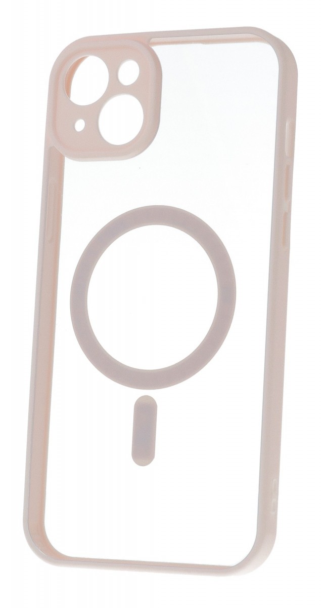Zadní kryt Acrylic Color Magsafe pro iPhone 15 Plus světle růžový