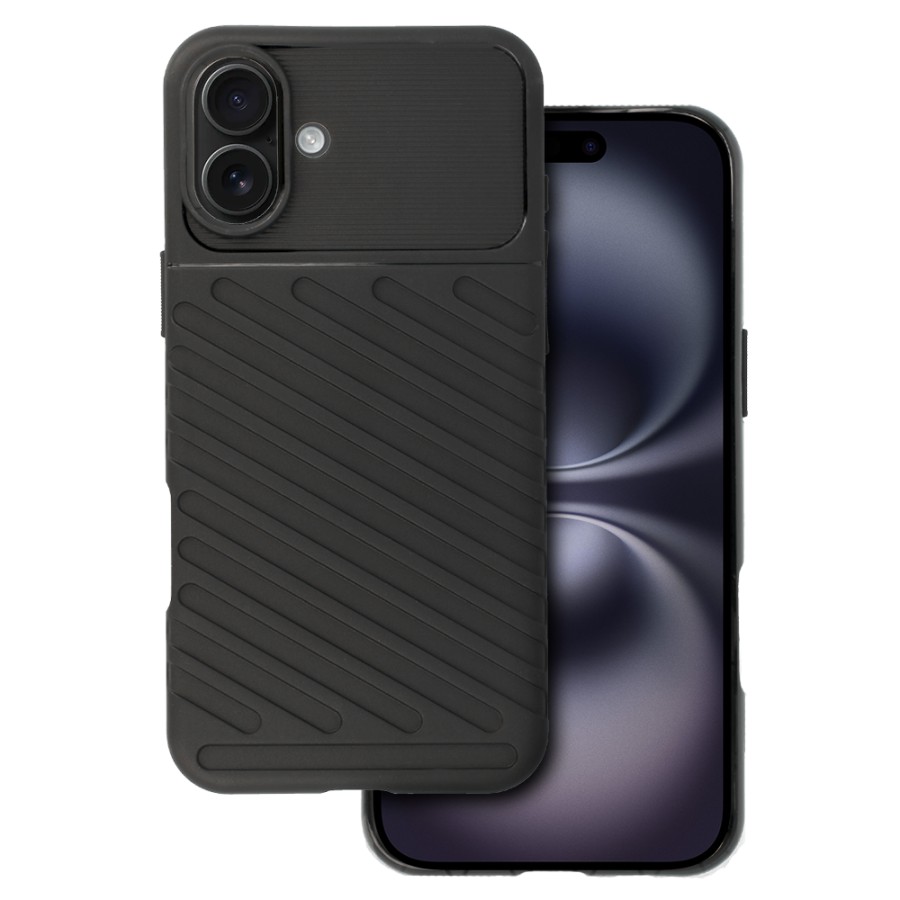 Zadní kryt Thunder pro iPhone 16 černý