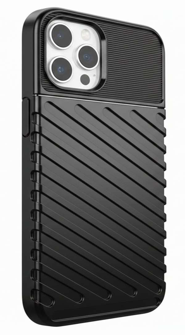Levně Zadní kryt Thunder pro iPhone 16 Pro Max černý