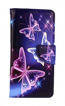 Knížkové pouzdro na Motorola Moto G54 5G Modré s motýlky