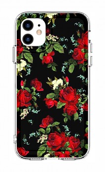 Zadní pevný kryt Image na iPhone 11 Květy růží
