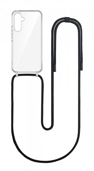 Zadní kryt Simple na Samsung A54 5G s černou šňůrkou průhledný