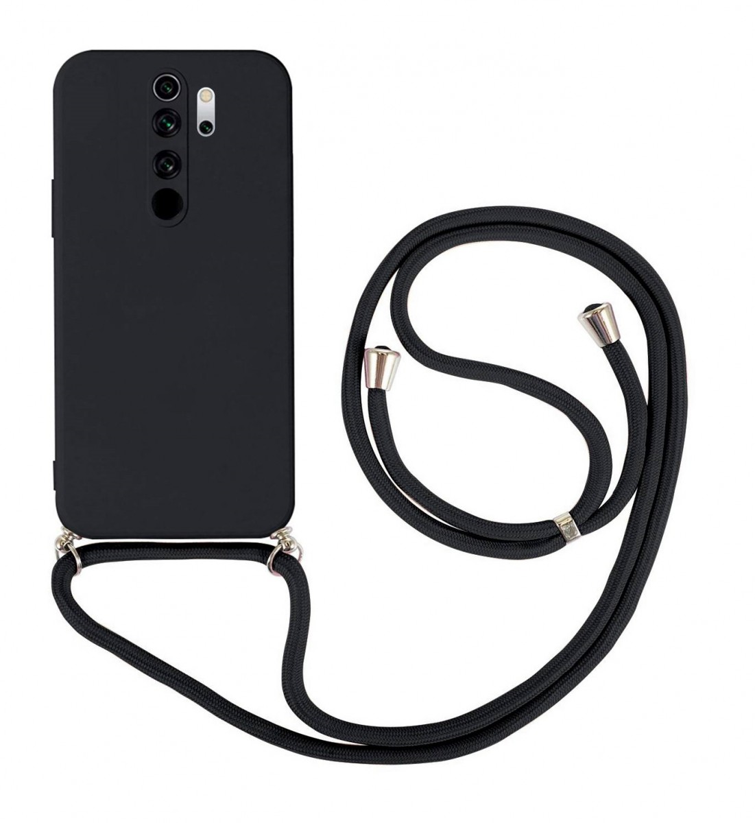 Zadní kryt na Xiaomi Redmi Note 8 Pro černý se šňůrkou
