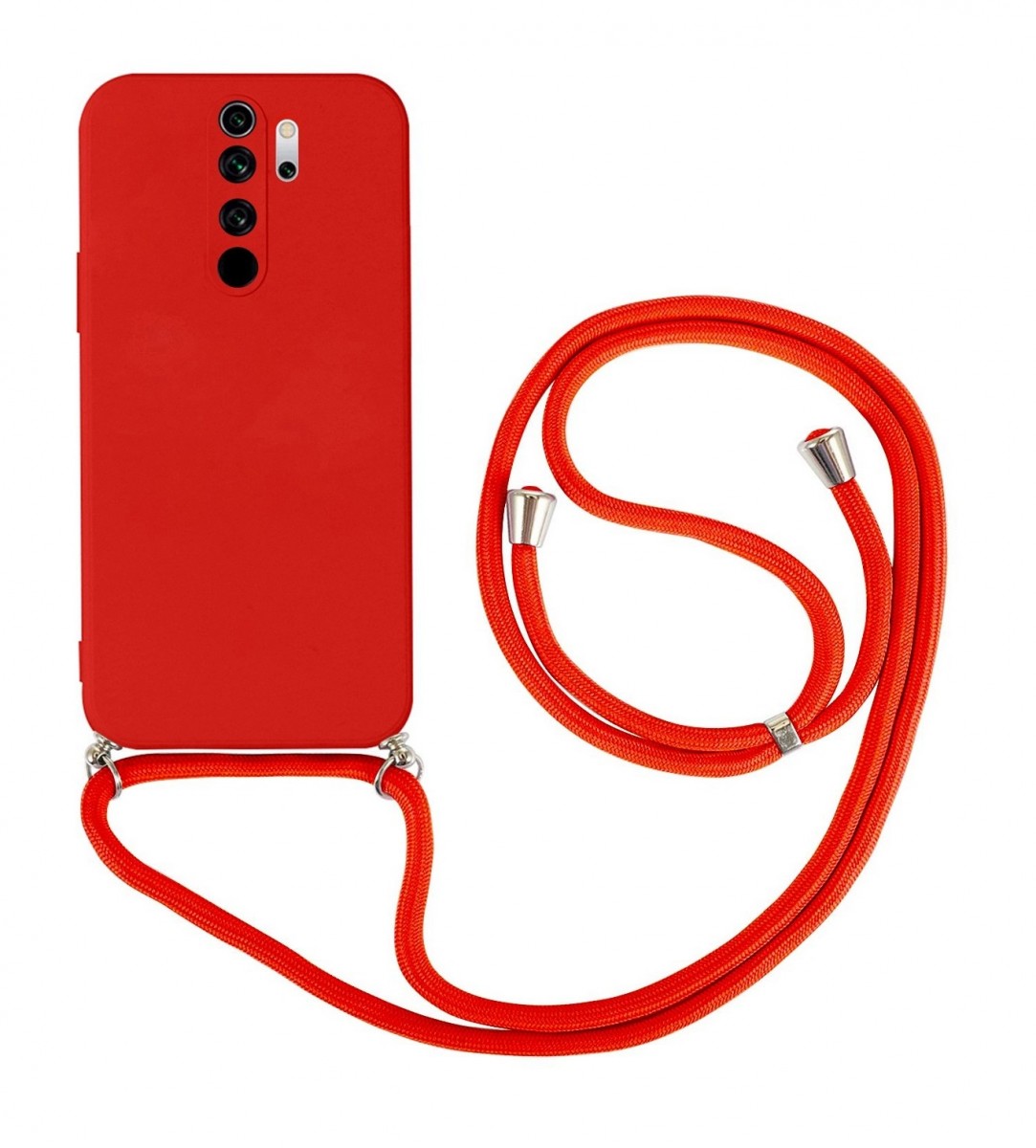 Zadní kryt na Xiaomi Redmi Note 8 Pro červený se šňůrkou