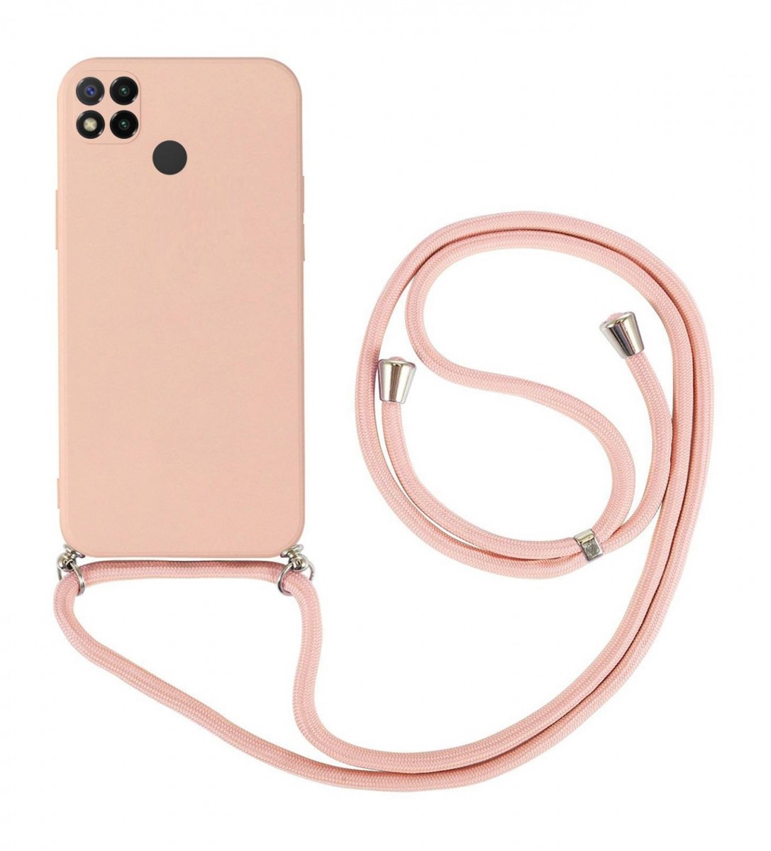 Zadní kryt na Xiaomi Redmi 9C růžový se šňůrkou