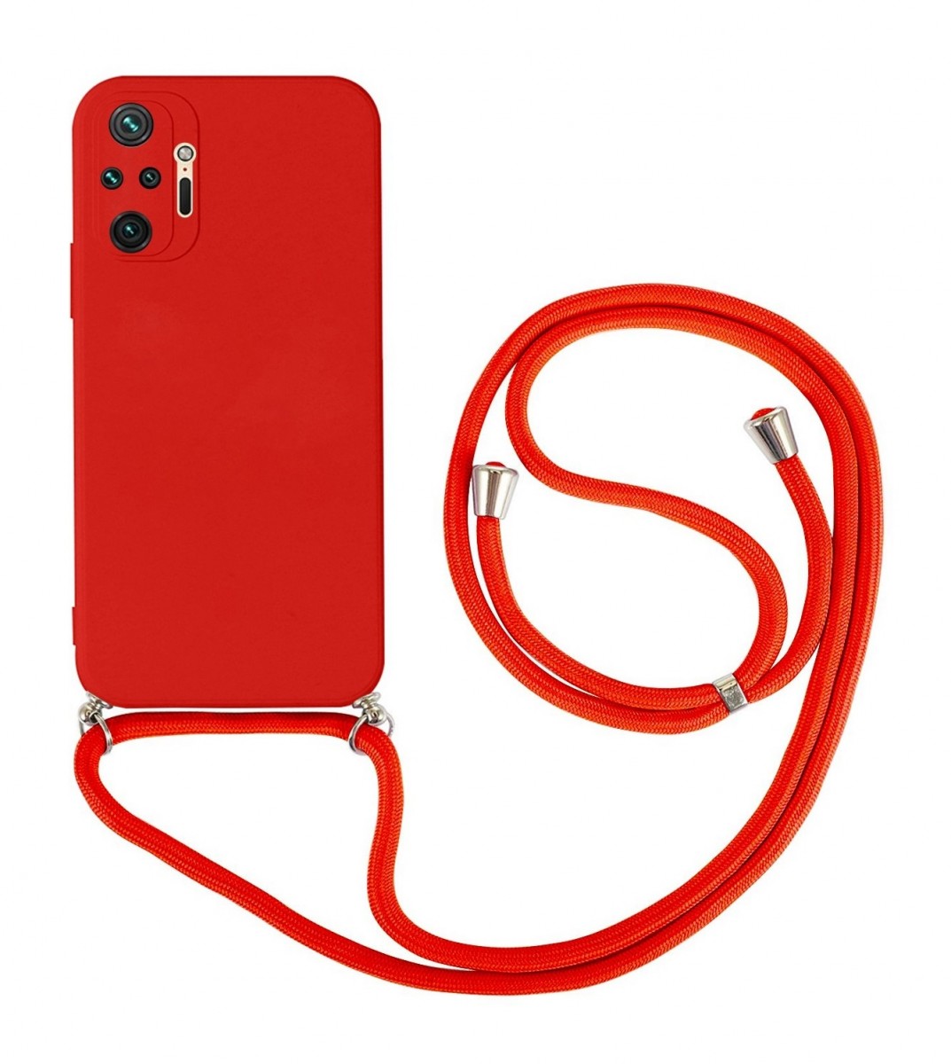 Zadní kryt na Xiaomi Redmi Note 10 Pro červený se šňůrkou