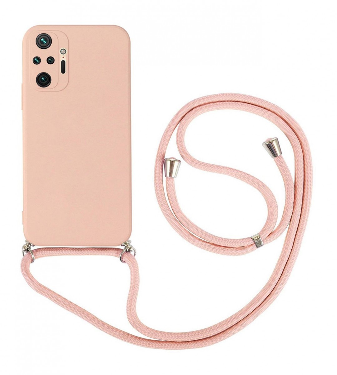 Zadní kryt na Xiaomi Redmi Note 10 Pro růžový se šňůrkou