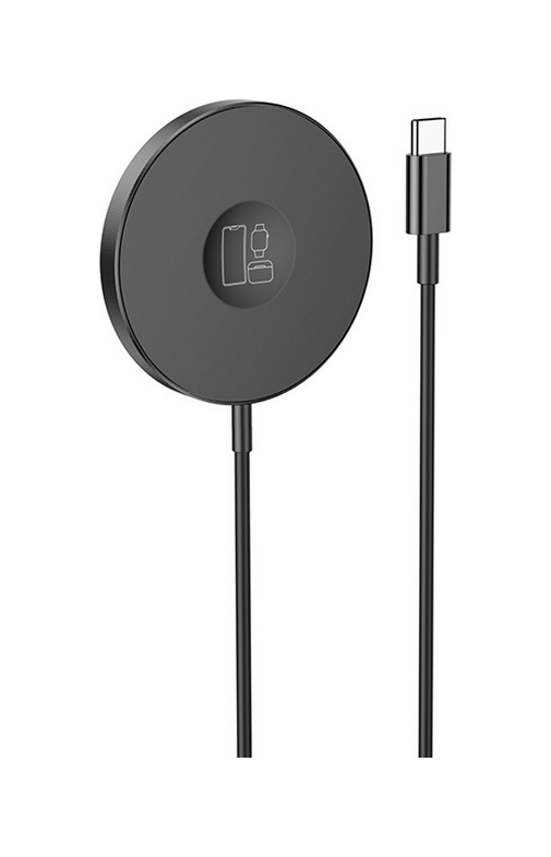 Levně Bezdrátová rychlonabíječka Borofone BQ18 TopQ MagSafe 15W černá 91481