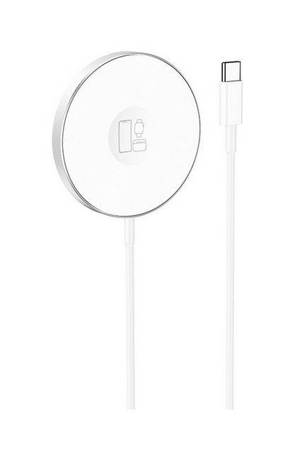 Levně Bezdrátová rychlonabíječka Borofone BQ18 TopQ MagSafe 15W bílá 91485