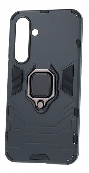 Ultra odolný zadní kryt pro Samsung S24 FE černý s prstenem