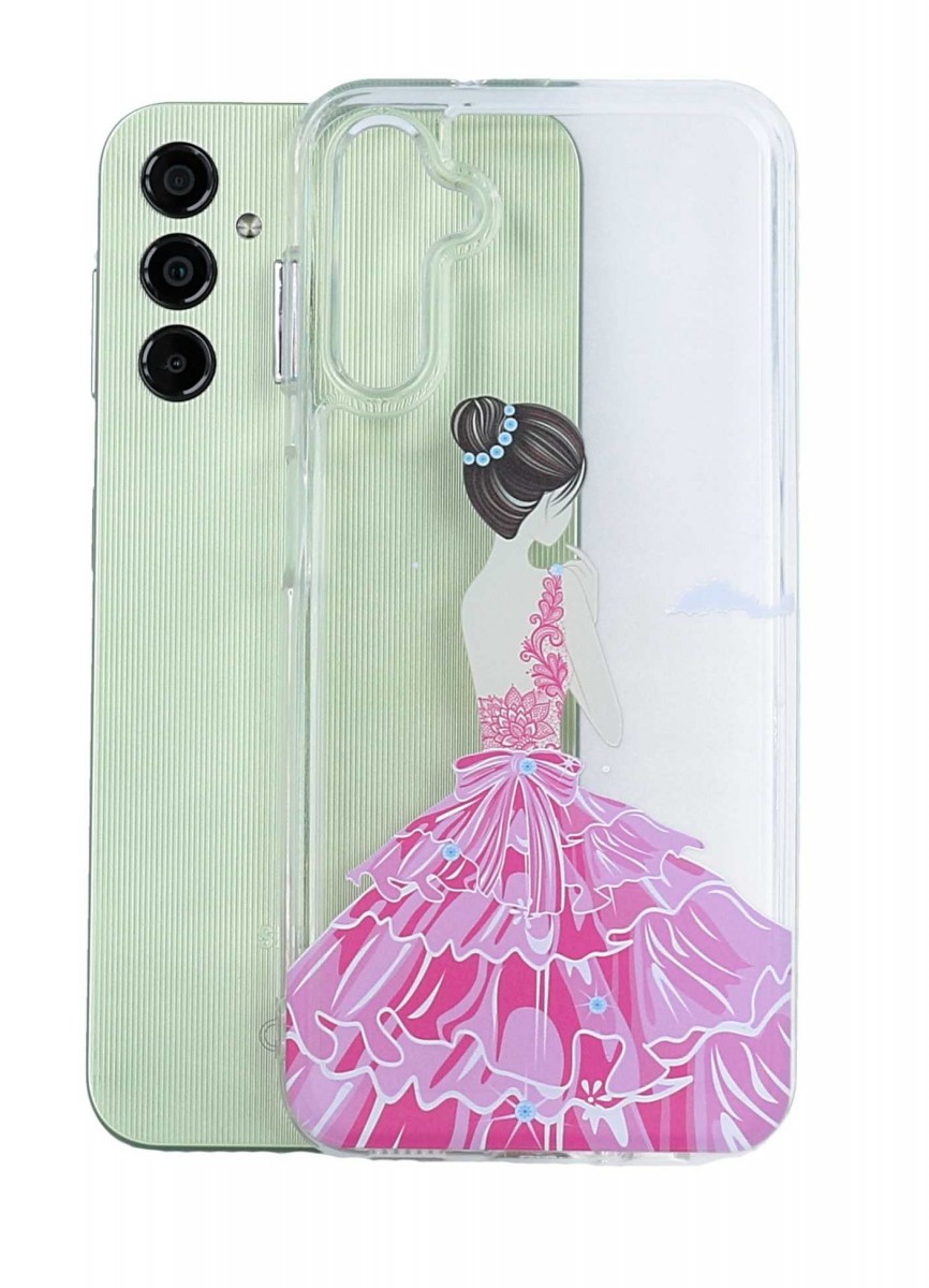 Levně Kryt TopQ Image Samsung A14 Image pevný Pink Princess 121505 (pouzdro neboli obal na mobil Samsung A14)