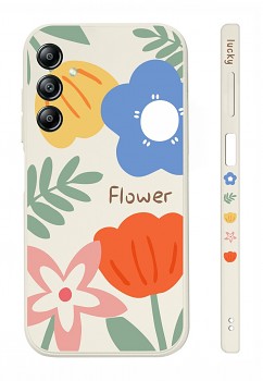 Zadní kryt Design na Samsung A14 Malované květy 