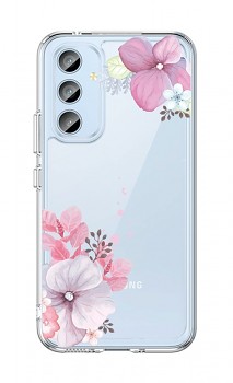 Zadní pevný kryt Image na Samsung A54 5G Violet Blossom