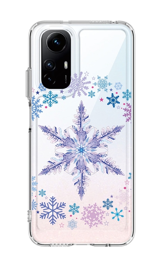 Levně Kryt TopQ Image Xiaomi Redmi Note 12S Image pevný Snowflake 121578 (pouzdro neboli obal na mobil Xiaomi Redmi Note 12S)
