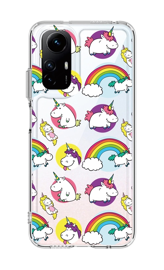 Zadní pevný kryt Image na Xiaomi Redmi Note 12S Chunky Unicorns