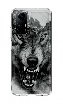 Zadní pevný kryt Image na Xiaomi Redmi Note 12S Černobílý vlk
