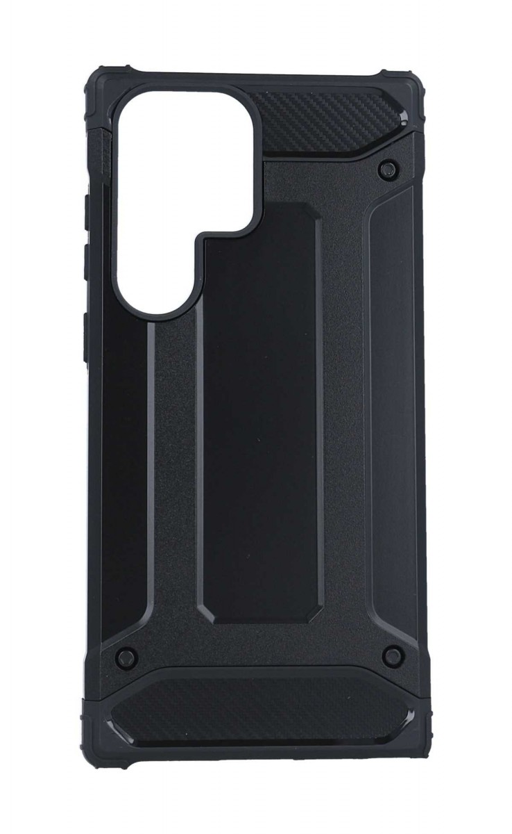 Levně Kryt TopQ Samsung S23 Ultra Panzer černý 91617 (pouzdro neboli obal Samsung S23 Ultra)