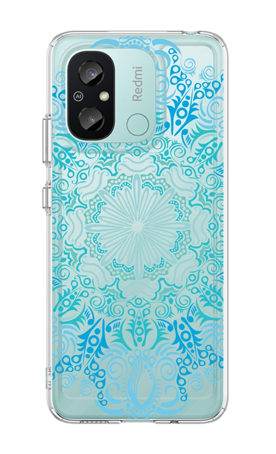 Levně Kryt TopQ Image Xiaomi Redmi 12C Image pevný Blue Mandala 121638 (pouzdro neboli obal na mobil Xiaomi Redmi 12C)