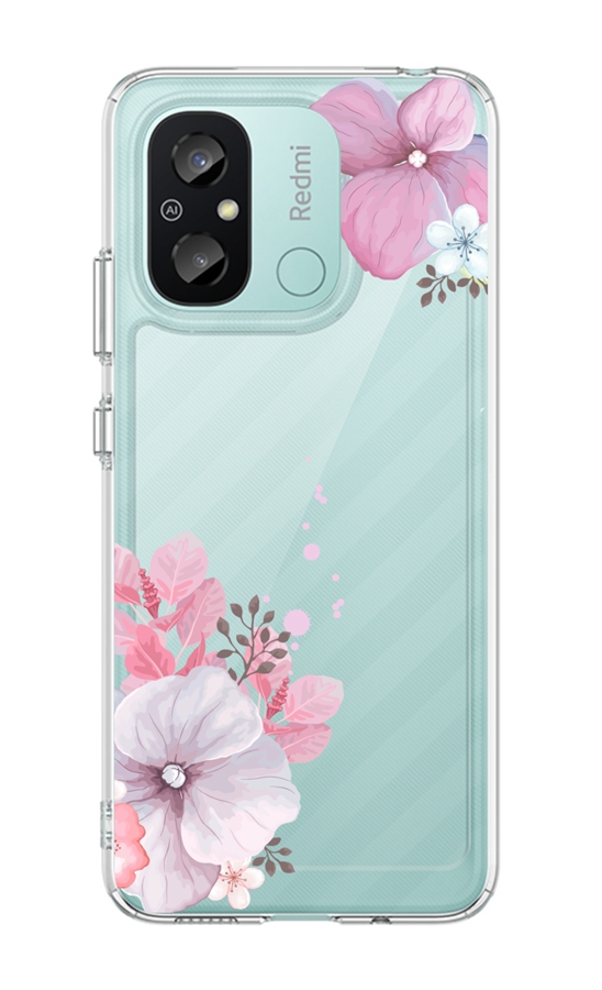 Levně Kryt TopQ Image Xiaomi Redmi 12C Image pevný Violet Blossom 121639 (pouzdro neboli obal na mobil Xiaomi Redmi 12C)