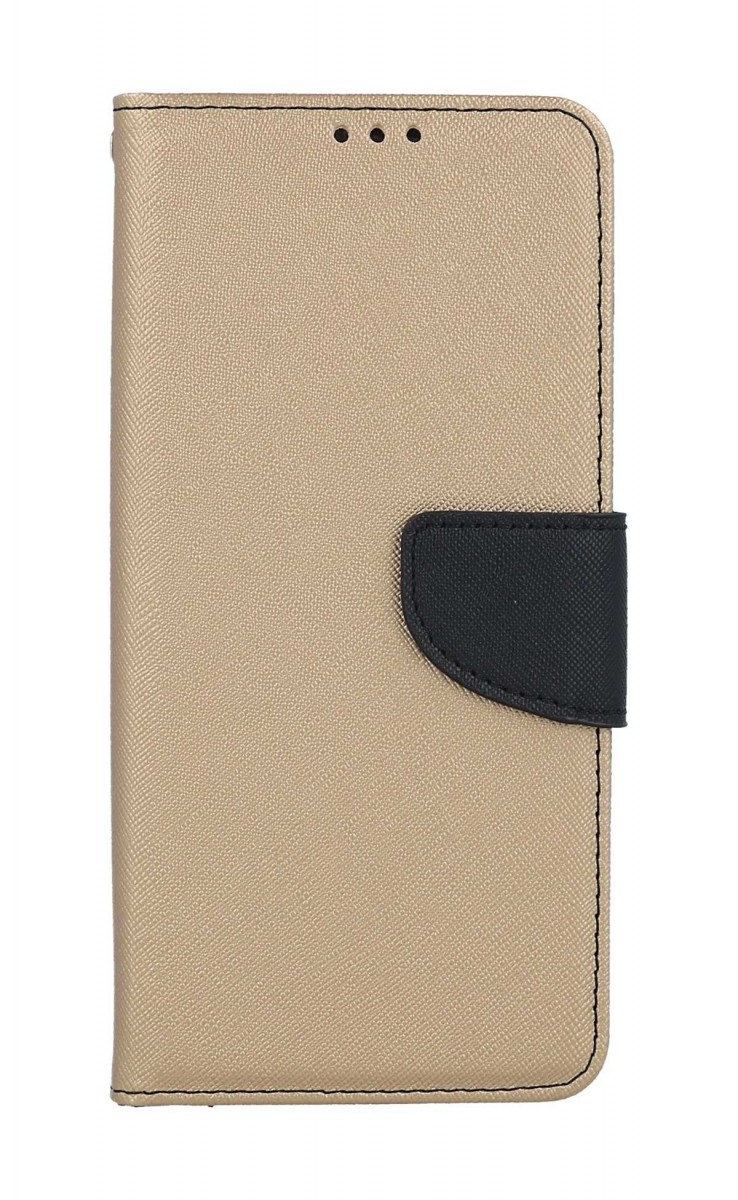 Levně Pouzdro TopQ Samsung A14 knížkové zlaté 111650 (kryt neboli obal na mobil Samsung A14)