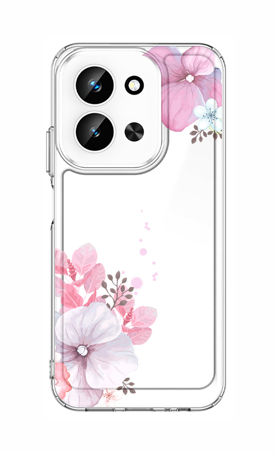 Zadní pevný kryt Image na Xiaomi Redmi 15C Violet Blossom