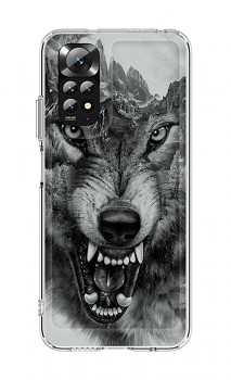 Zadní pevný kryt Image na Xiaomi Redmi Note 11 Černobílý vlk