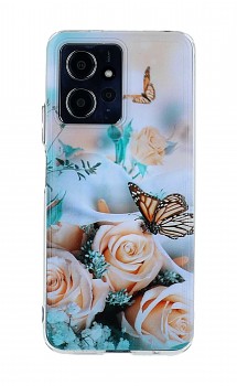 Zadní pevný kryt Image na Xiaomi Redmi Note 12 Růže s motýlem