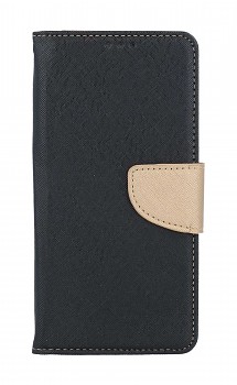 Knížkové pouzdro na Xiaomi Redmi Note 9 černo-zlaté