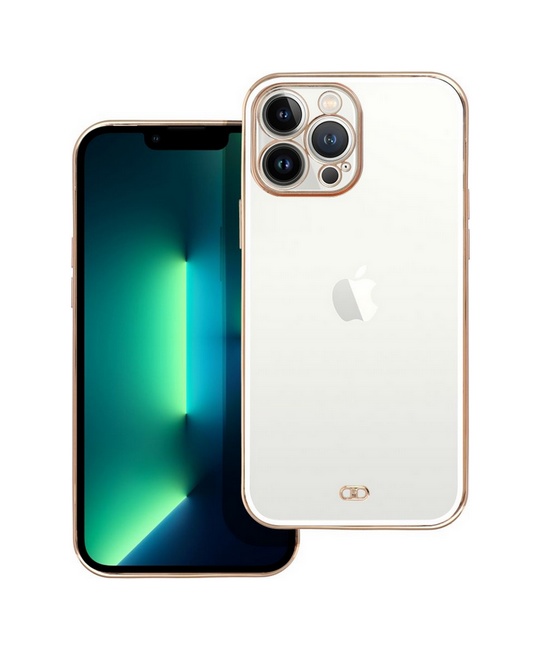Zadní silikonový kryt na iPhone 13 Pro Max Angel Eyes bílý