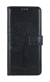 Knížkové pouzdro na Xiaomi Redmi Note 12 Černý strom sovičky