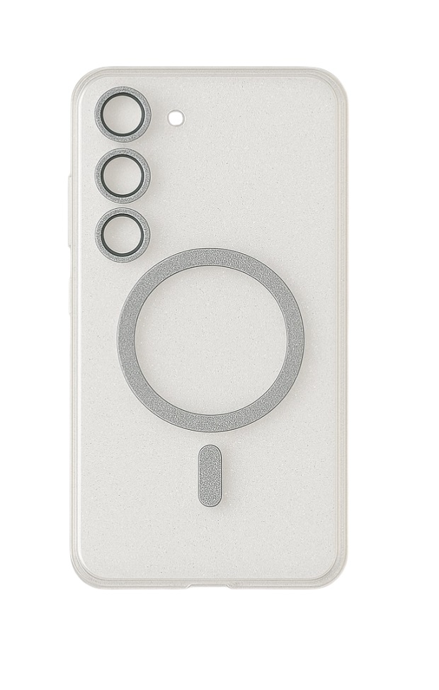 Levně Zadní kryt Glitter Magsafe pro Samsung S24 FE transparentní