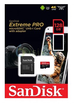 Paměťová karta SanDisk Extreme PRO 128GB micro SDXC