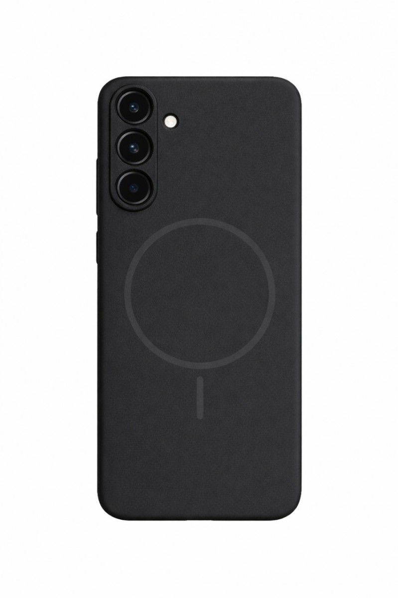 Zadní kryt Magsafe Slim Silicone pro Samsung Galaxy S25 FE black