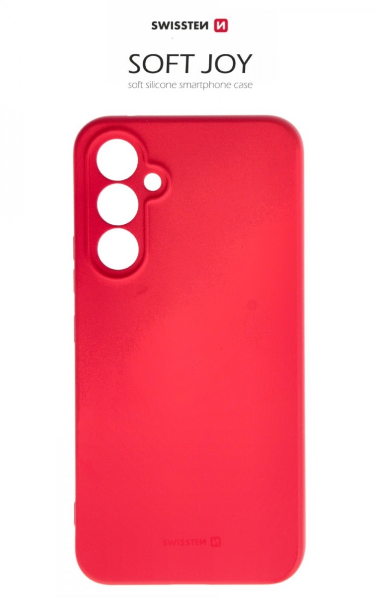 Levně Pouzdro Swissten Soft Joy Samsung A54 5G červené