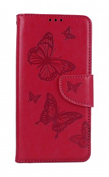 Knížkové pouzdro na Samsung A54 5G Butterfly růžové