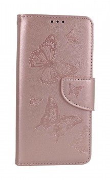 Knížkové pouzdro na Samsung A54 5G Butterfly růžové světlé