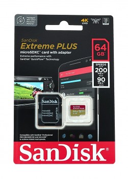 Paměťová karta SanDisk Extreme PRO 64GB micro SDXC