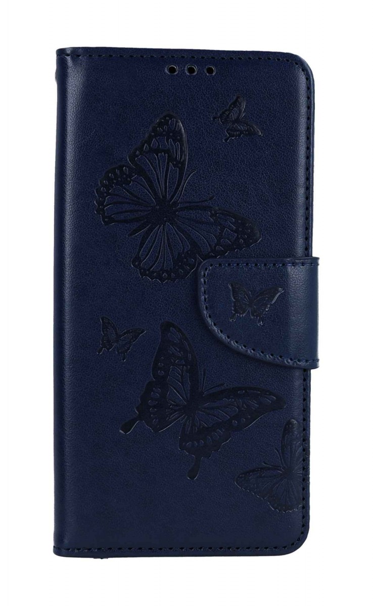 Knížkové pouzdro na Samsung A54 5G Butterfly modré tmavé