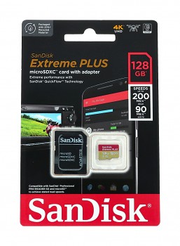 Paměťová karta SanDisk Extreme Plus 128GB micro SDXC
