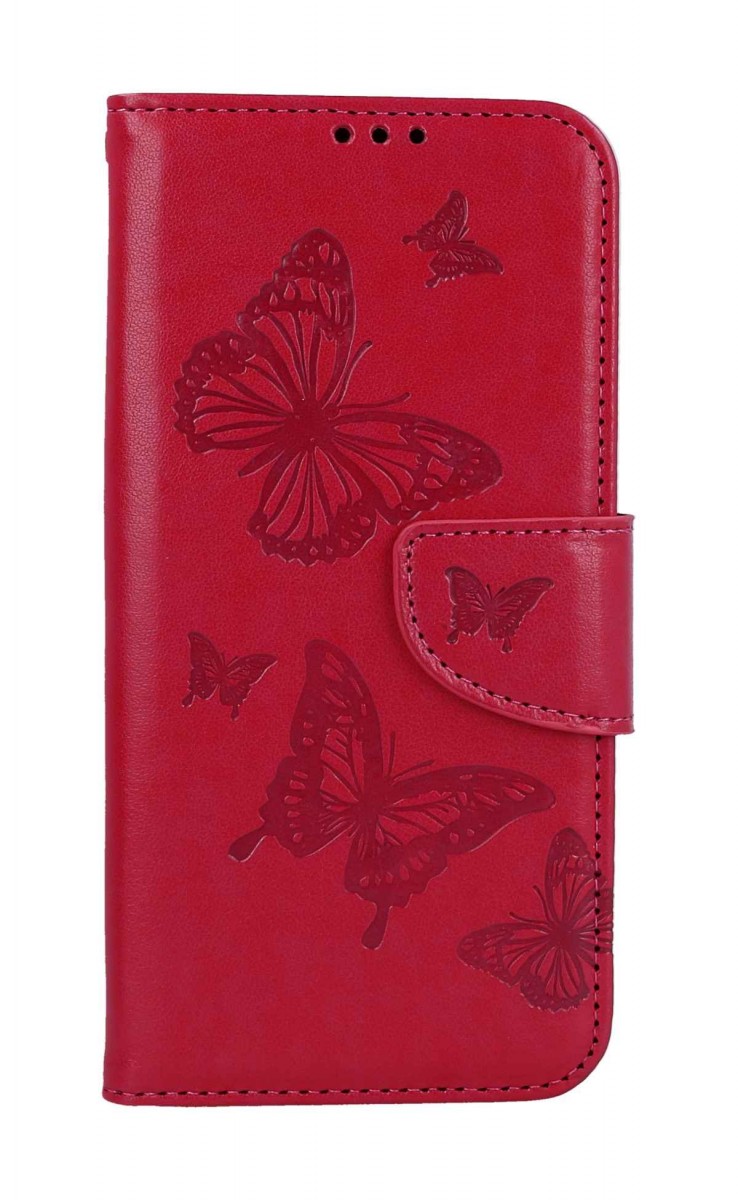 Knížkové pouzdro na Samsung A34 Butterfly růžové