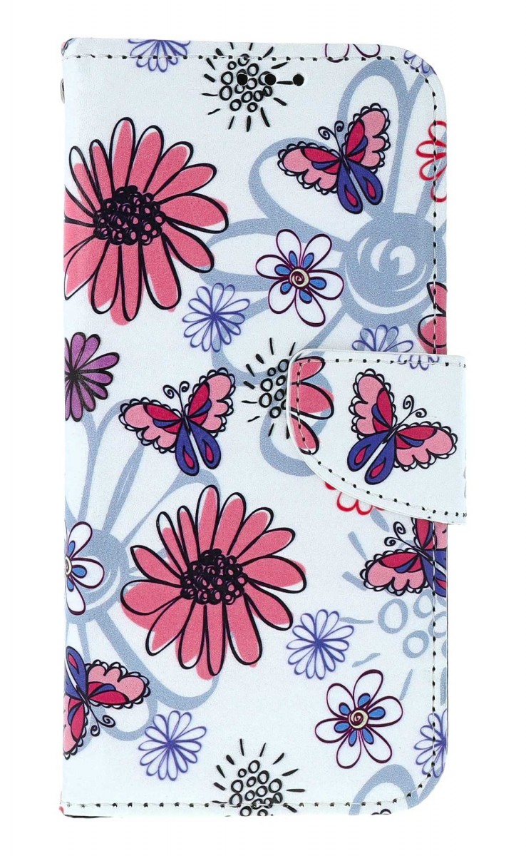 Levně Pouzdro TopQ Samsung A15 knížkové Flowers 131935 (kryt neboli obal na mobil Samsung A15)