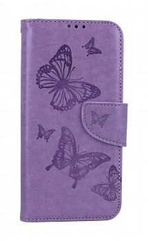 Knížkové pouzdro na Samsung A34 Butterfly fialové