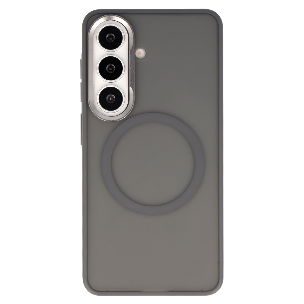 Levně Kryt Liavec Soft Metal Frame pro Samsung Galaxy S26 šedý