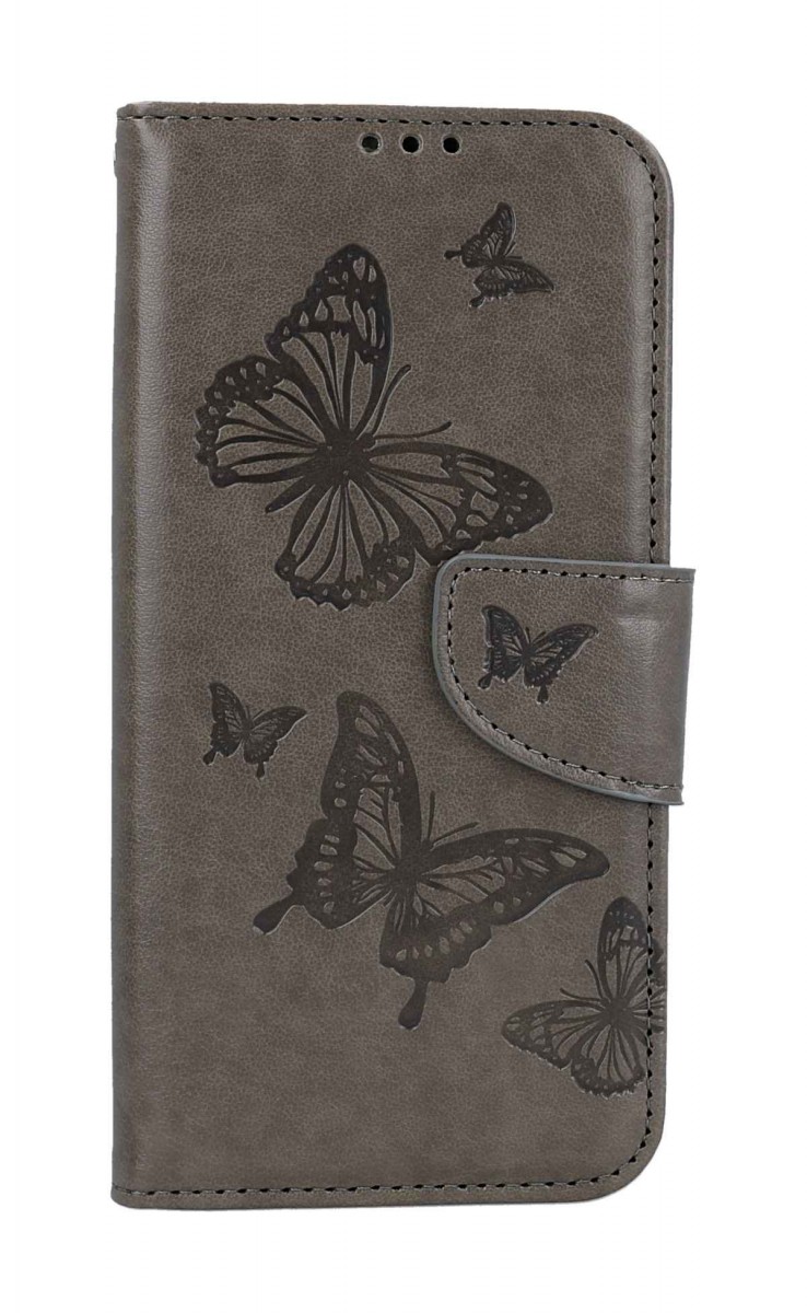 Levně Pouzdro TopQ Samsung A34 knížkové Butterfly šedé 111945 (kryt neboli obal Samsung A34)